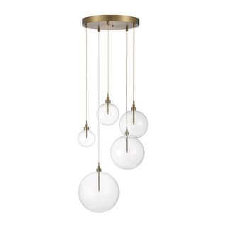 Meridian M10099 5 Light 28" Wide LED Multi Light Pendant