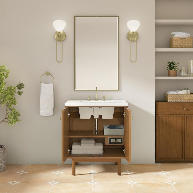 James Martin Vanities 545-V30-3WZ Laurent 30" Single Basin Poplar Wood
