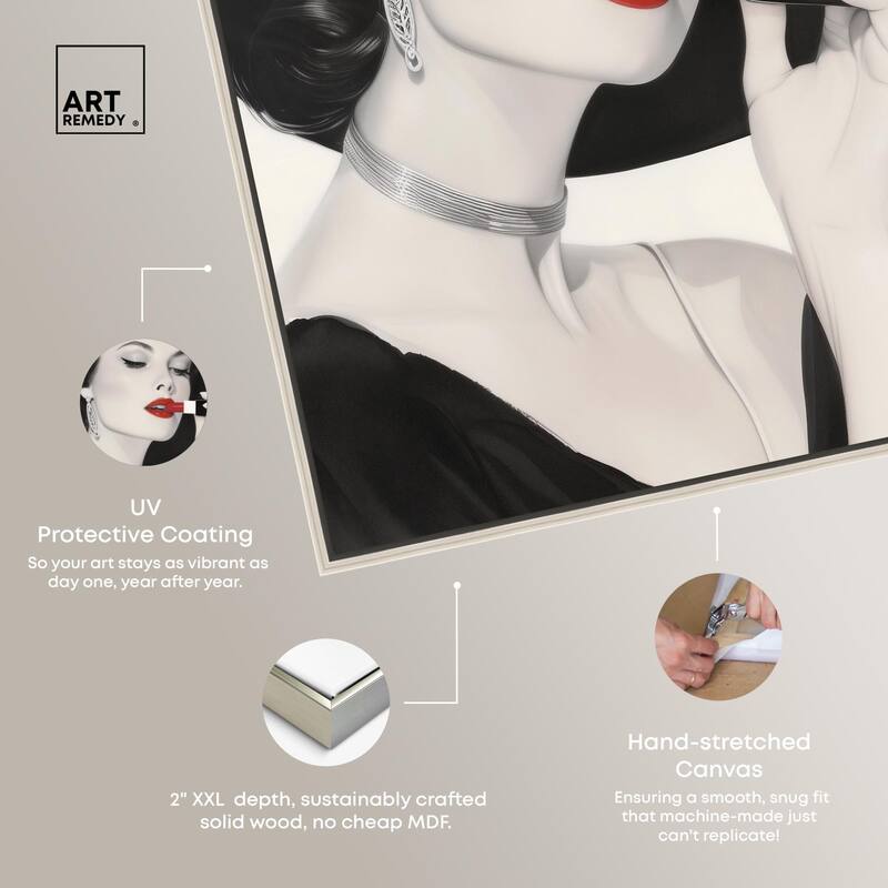 Lipstick Magazine Cover Canvas by Art Remedy