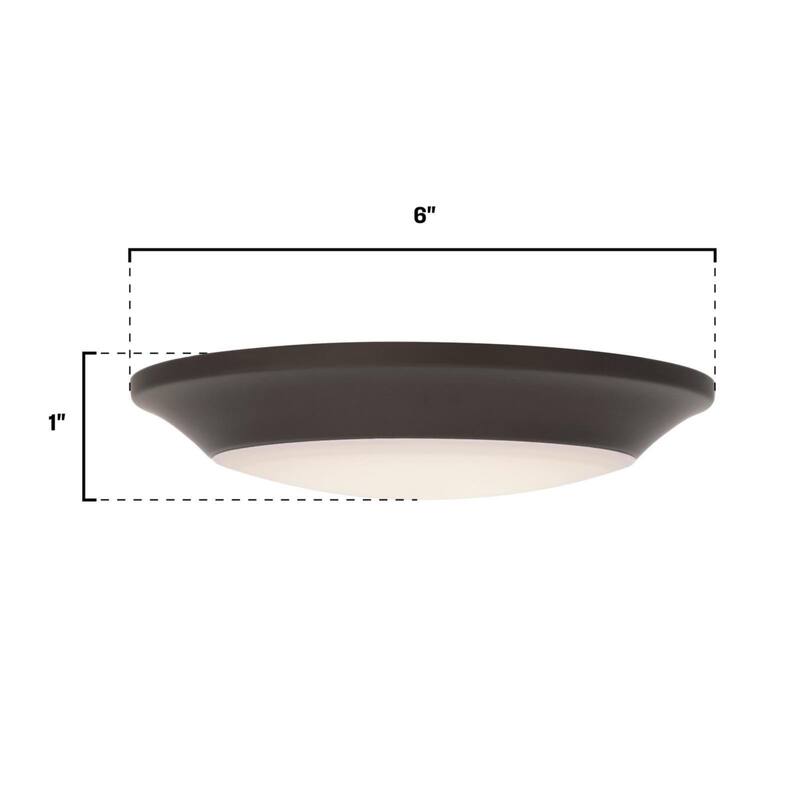 Westinghouse 6133800 Makira 6" Wide Flush Mount Bowl Ceiling Fixture