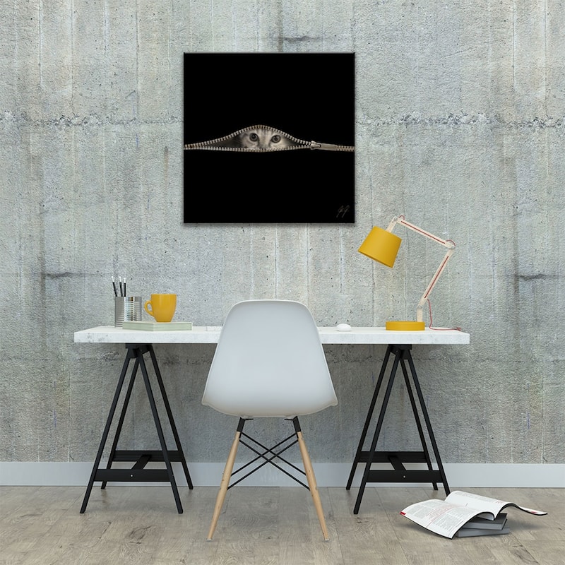 The Timid Print On Wood by Kathrin Federer - Multi-Color
