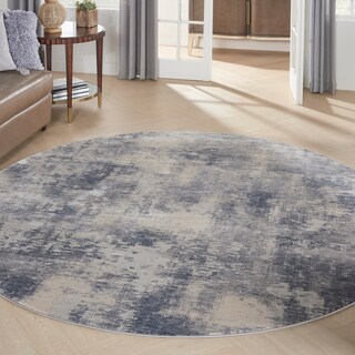 Rustic Textures Distressed Vintage Abstract Area Rug