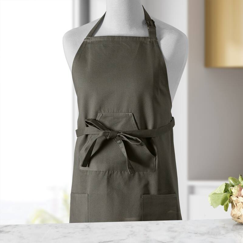 Exclusive Fabrics Solid Cotton Apron - 27 X 34