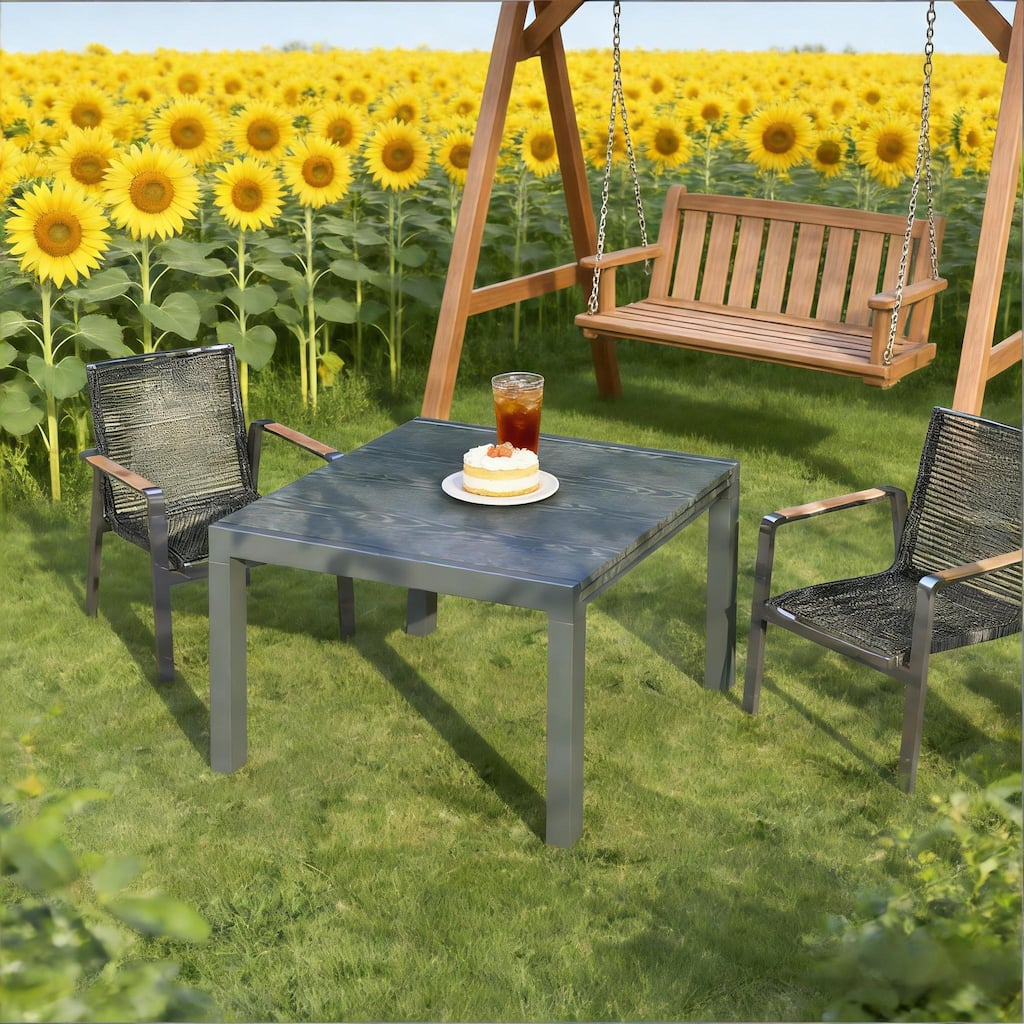 GDFStudio - Orion Extendable Outdoor Dining Table for Versatile Patio Entertaining(Only table) - Rectangle