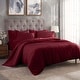 preview thumbnail 16 of 89, Superior Egyptian Cotton 300 Thread Count Solid Duvet Cover Set Burgundy - Twin