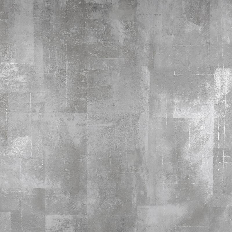 Atwater, Ozone Silver Texture, 33' L X 21" W, Wallpaper Roll - Silver