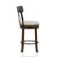 preview thumbnail 33 of 33, Furniture of America Wynn Wood and Fabric Swivel Bar Chair (Set of 2)