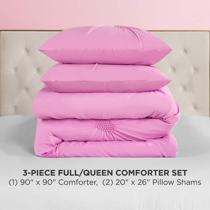 Juicy Couture Amora Gathered Heart Comforter Sets
