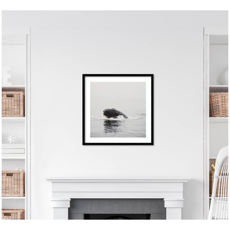 Kate and Laurel Humpback Whale No. 4 by Laura Evans Framed Wall Art Print