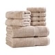 preview thumbnail 43 of 138, Superior Heritage Egyptian Cotton Absorbent 8-Piece Towel Set