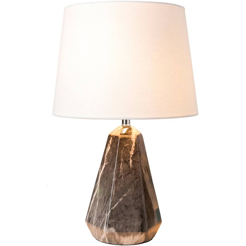 Hydra Table Lamp with Black Base and White Shade