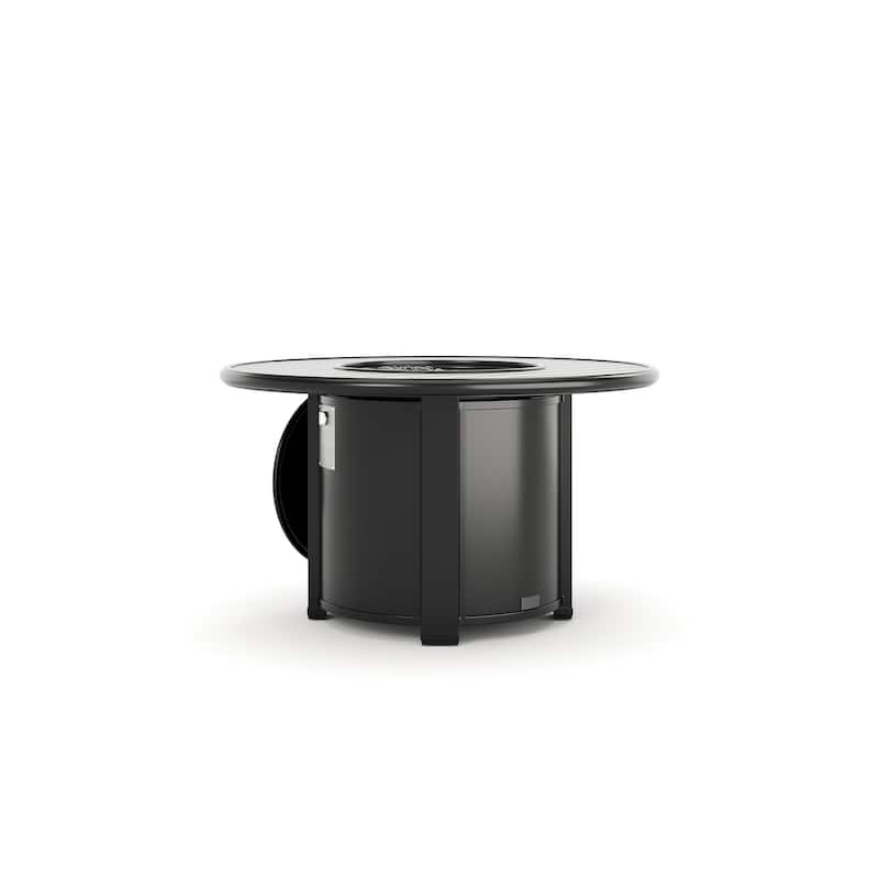 Slat Top 44" Round Fire Table