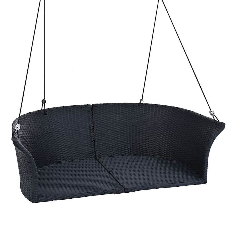 Wicker 2-Person Hanging Swing Chair