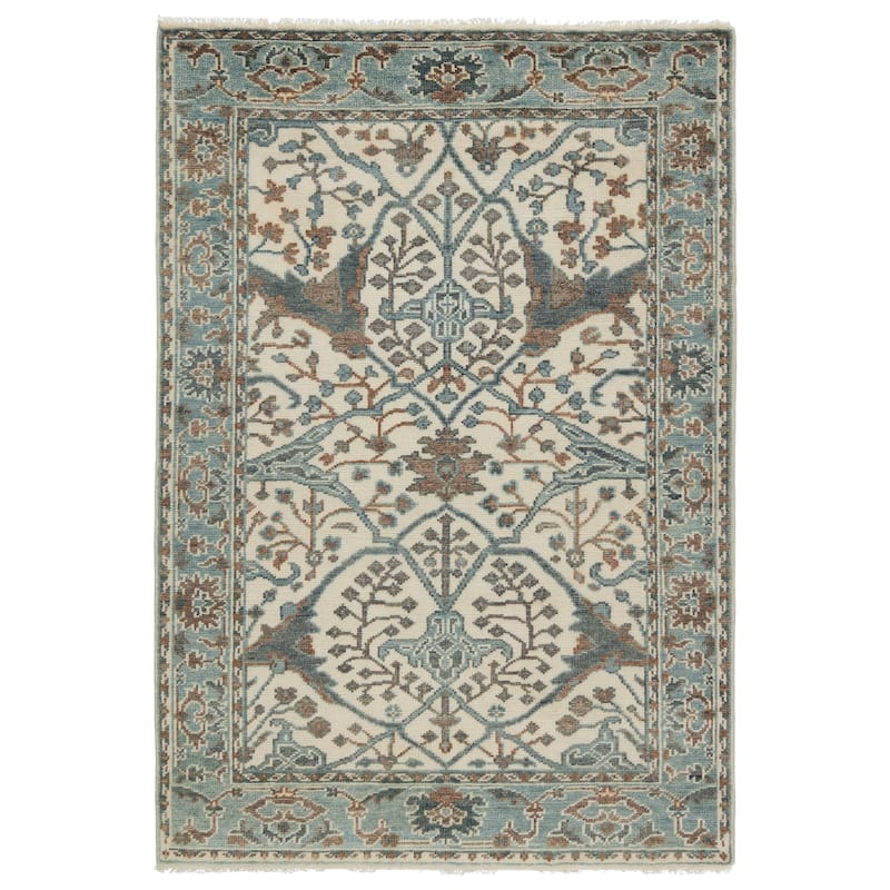 Lynn Hand-Knotted Medallion Area Rug - 8'6"X11'6" - Rectangle