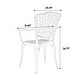 preview thumbnail 4 of 16, Aluminum Bistro Table and Chairs Set wUmbrella Hole(2 Chairs 1 Table)