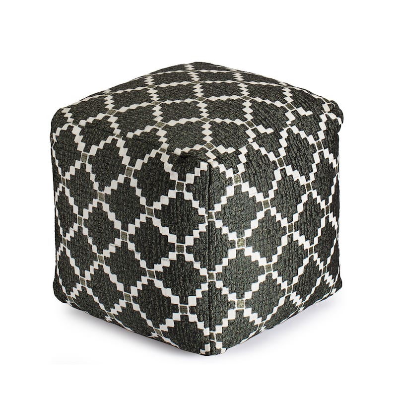 Jani Deschutes Indoor/Outdoor 18" x 18" Square Pouf Ottoman