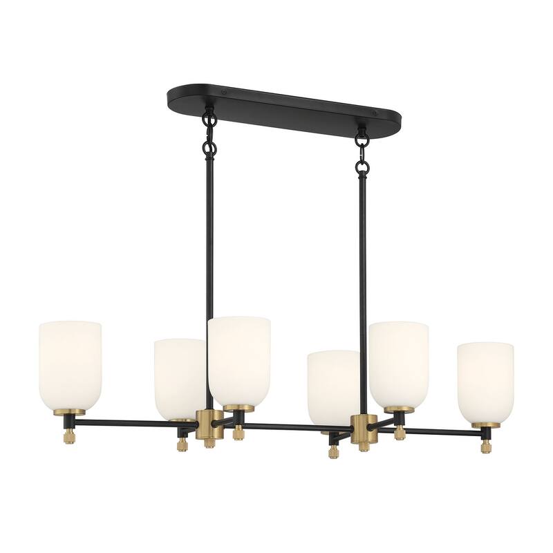 Craftmade 60376 Council 6 Light 15" Wide Linear Pendant