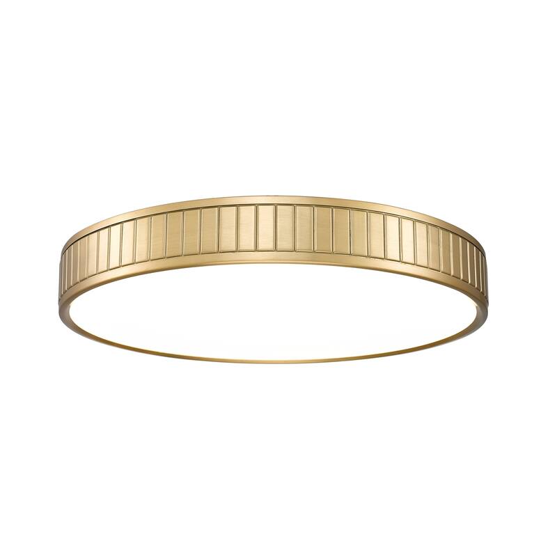 Z-Lite 1005F20-LED Madison 21" Wide LED Flush Mount Drum Ceiling - Modern Gold