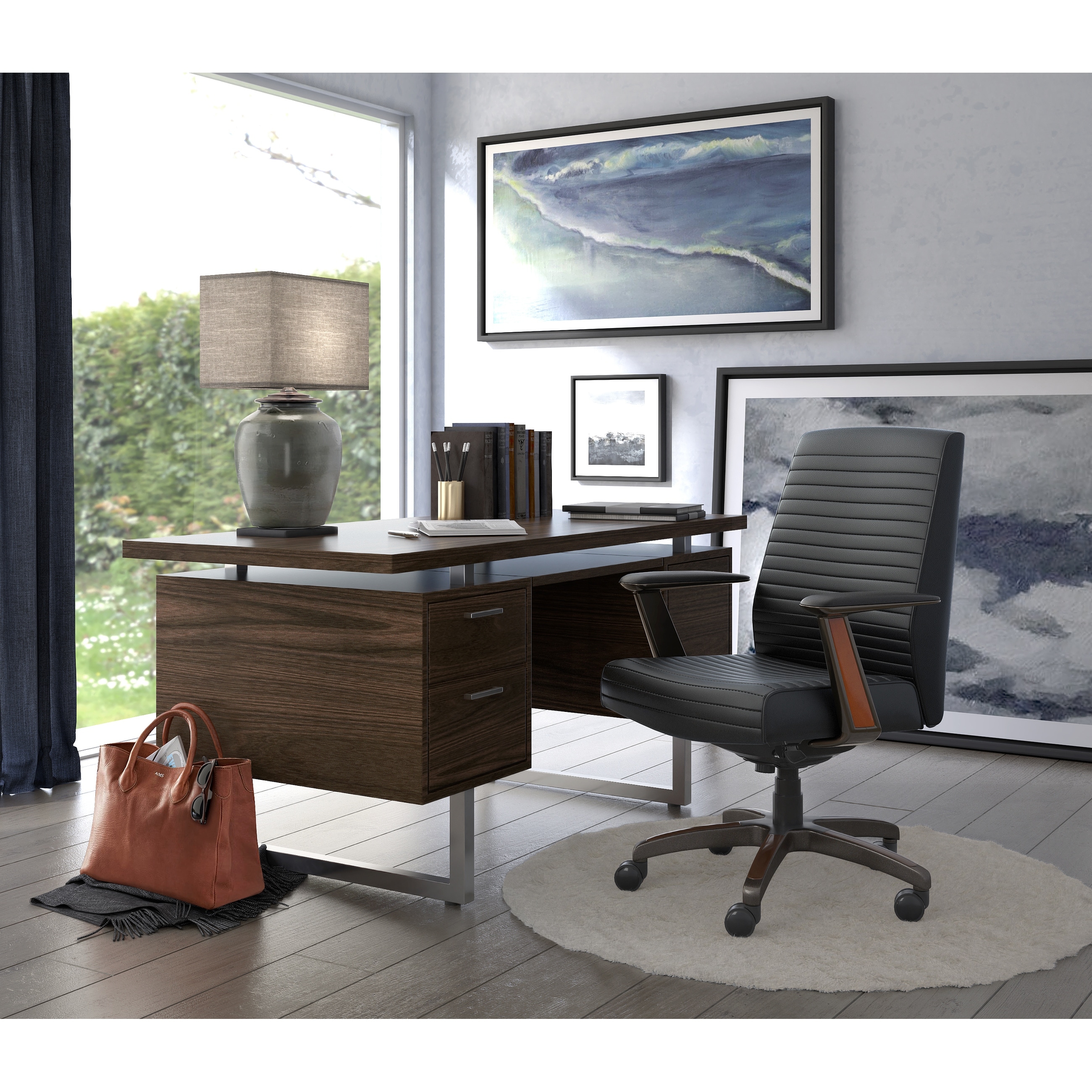 Shop La Z Boy Modern Emerson Executive Office Chair N A Overstock 29140882