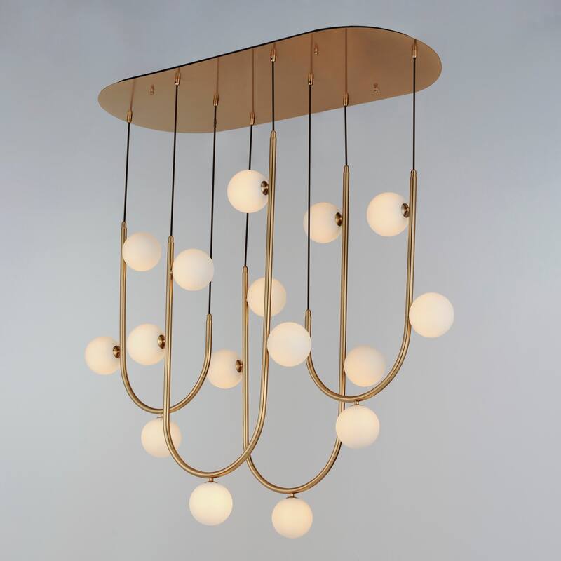 Studio M SM24916 Contour 16 Light 52" Wide LED Abstract Linear Pendant
