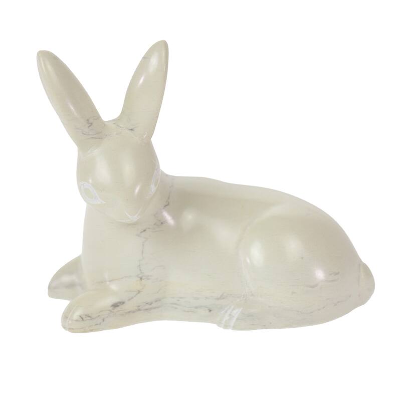 Soapstone Carved Floppy Bunnies, 3-Piece Set