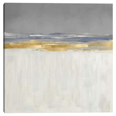 Gold and Silver Horizon I by Jake Messina Canvas Art Print