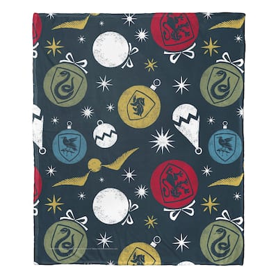 Warner Brothers Harry Potter House Ornaments Silk Touch Throw Blanket