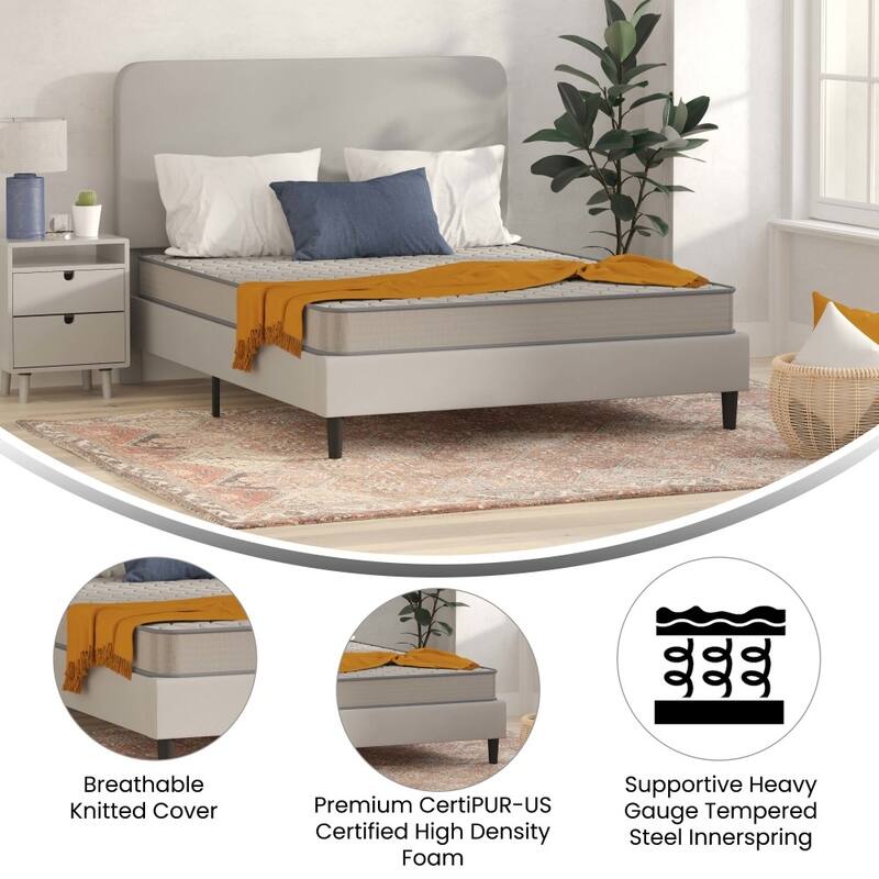 Medium Tight Top Innerspring Hybrid Mattress