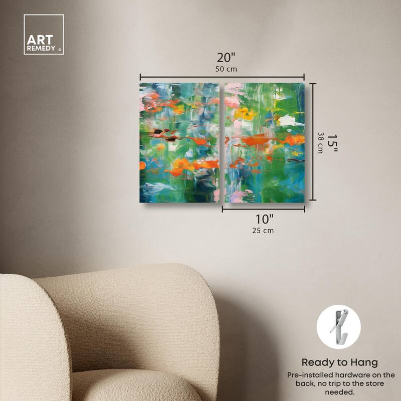 Jungle Serenade Canvas Set of 2 by Art Remedy, Gallery Wrapped