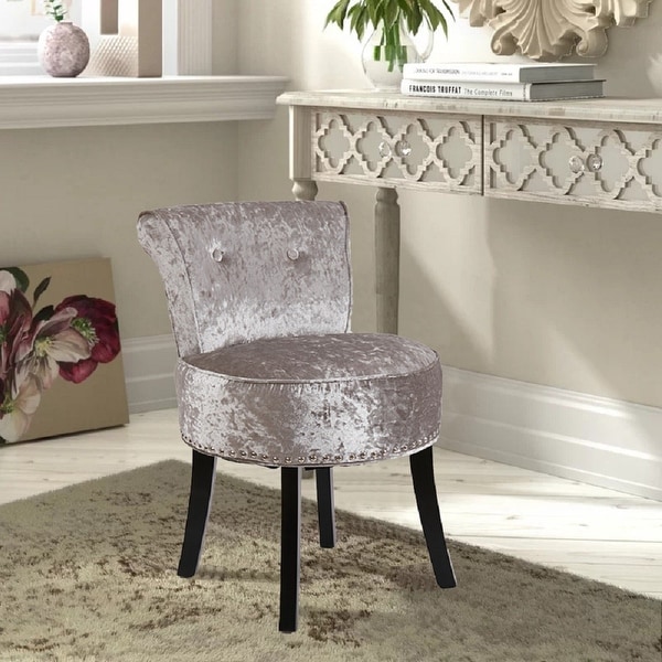Crushed velvet makeup chair cheap