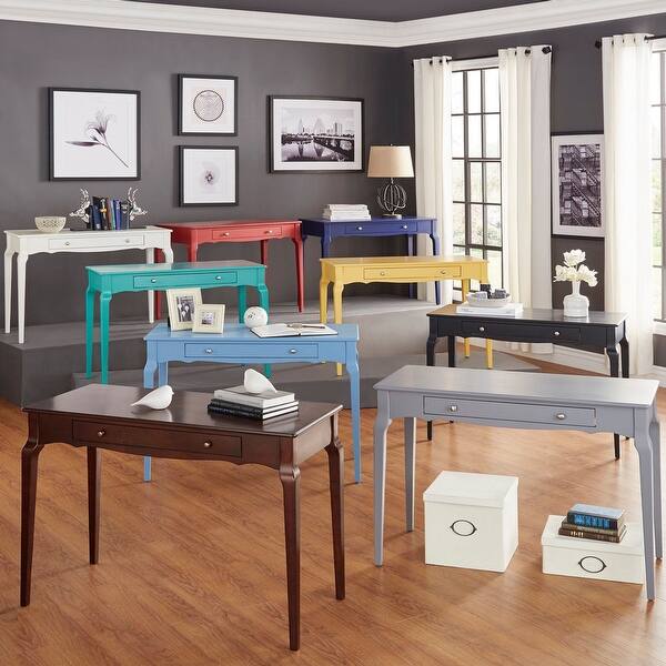 slide 2 of 52, Daniella 1-drawer Wood Accent Office Writing Desk by iNSPIRE Q Bold