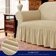 preview thumbnail 24 of 40, Subrtex 1 Piece Armchair Slipcover Seersucker Skirt Stretch Spandex Furniture Protector