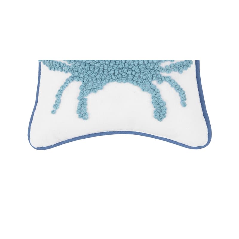 Crab French Knot Throw Pillow