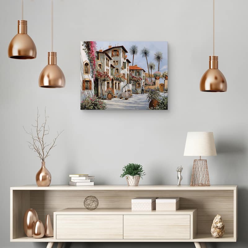 Ombre al Pomeriggio by Guido Borelli Canvas Art Print