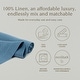 preview thumbnail 26 of 47, over&back Washed 100% Linen Table Runner - Machine Washable