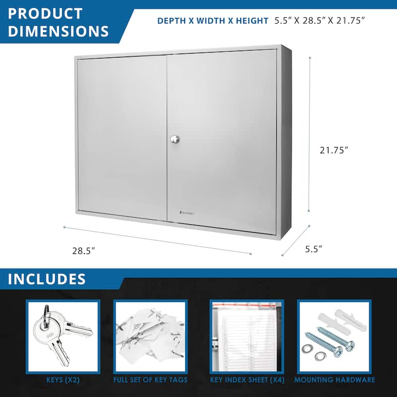 480-Key Cabinet With Key Lock White Tags