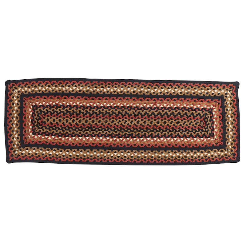 Park Designs Folk Art Braided Rectangle Rug Runner 2' x 6' - 2' x 6'