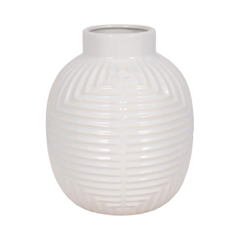 Sagebrook Home Tribal Modern Ceramic Vase