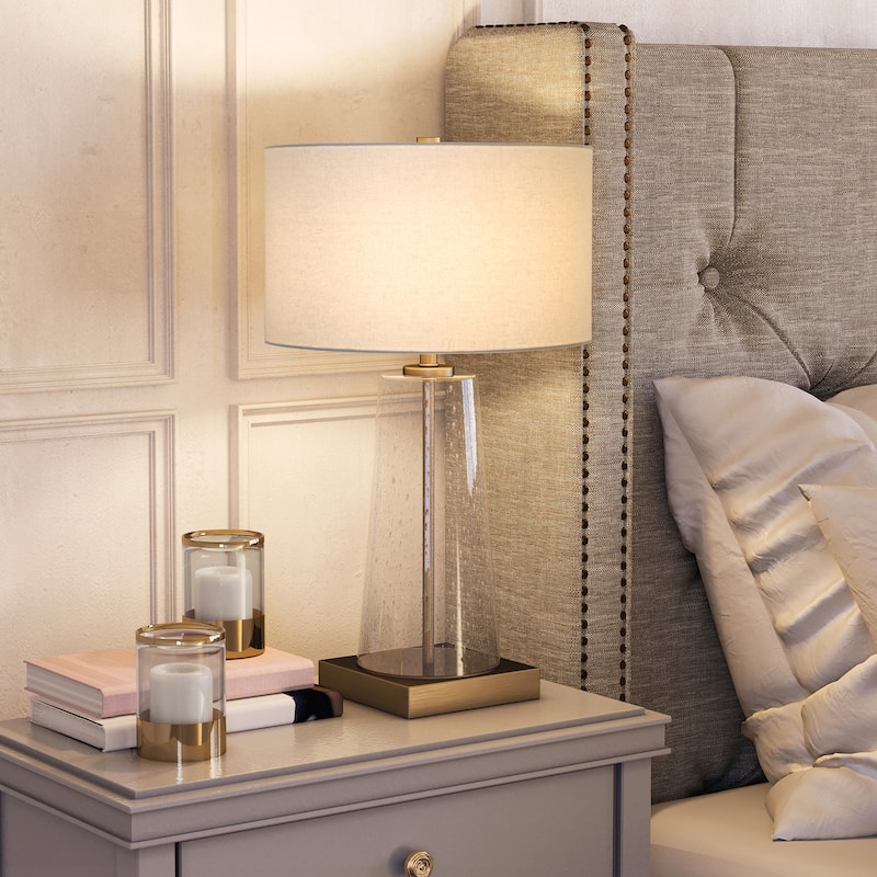 Dax 27.5" Tall Table Lamp with Fabric Shade - 27" Tall