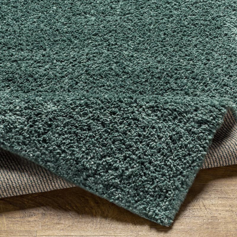 Livabliss Deluxe Shag Minimalist Medallion Area Rug