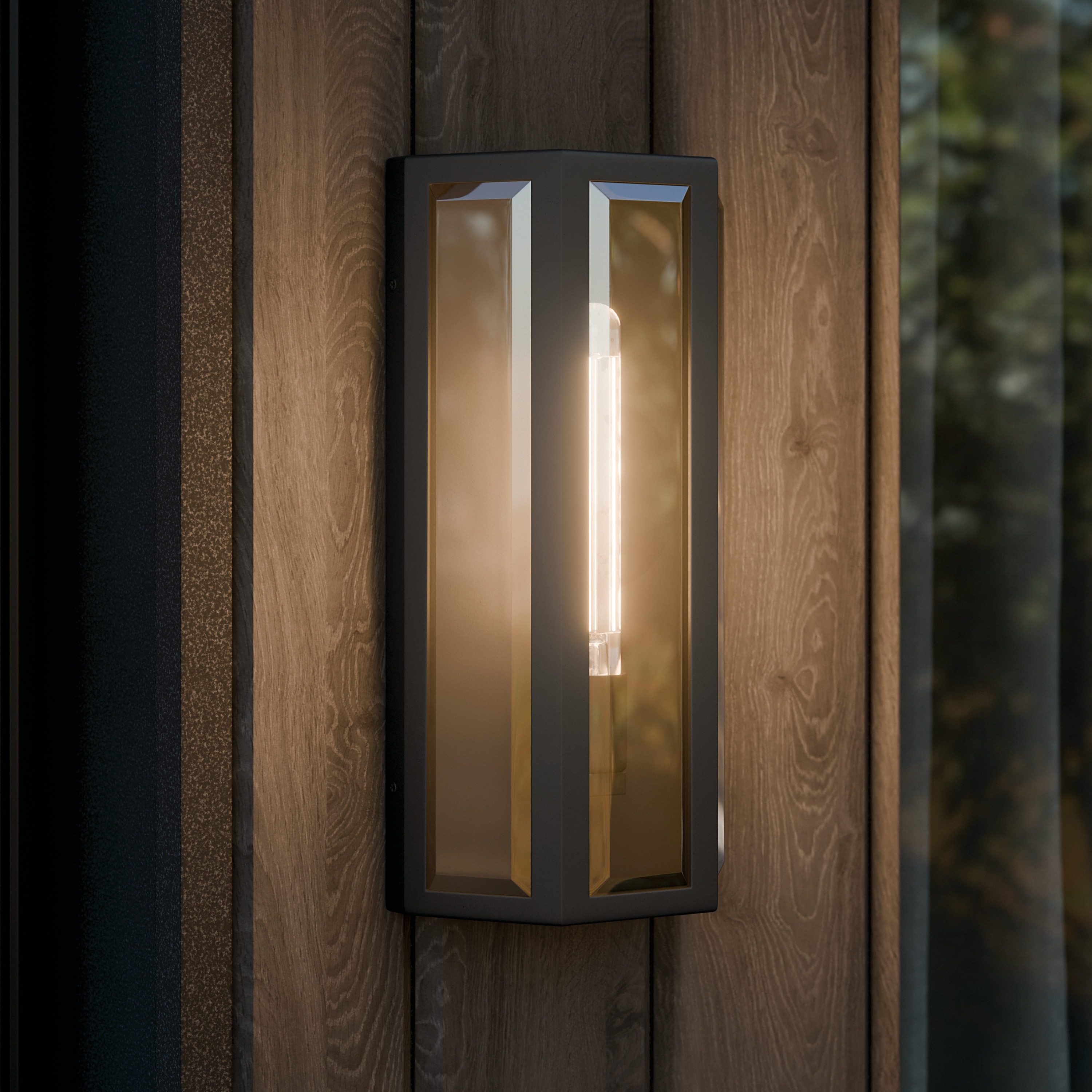 Kichler Lighting Berens Outdoor Wall Light with Clear Glass