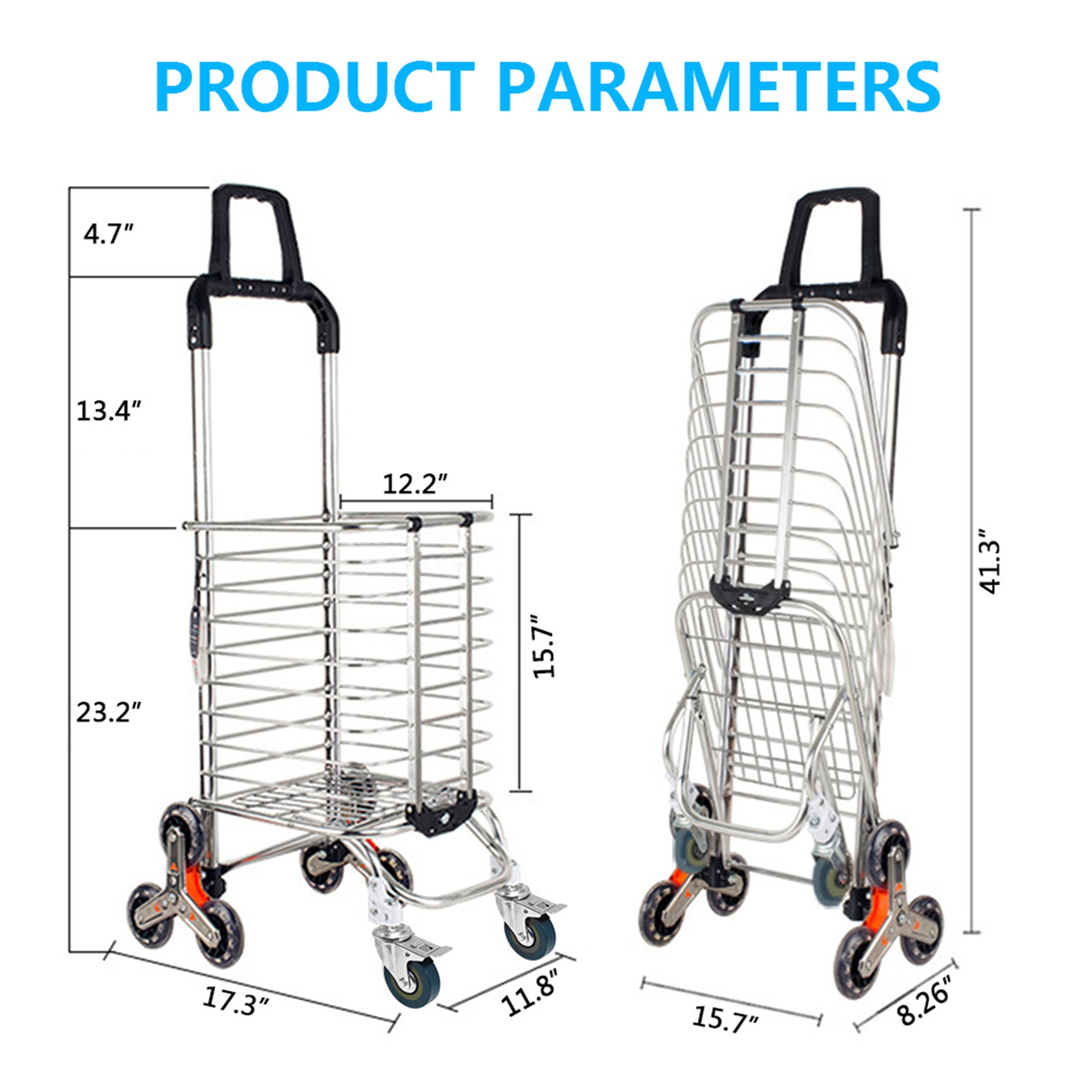 stair climbing folding shopping carts laundry grocery shopping cart