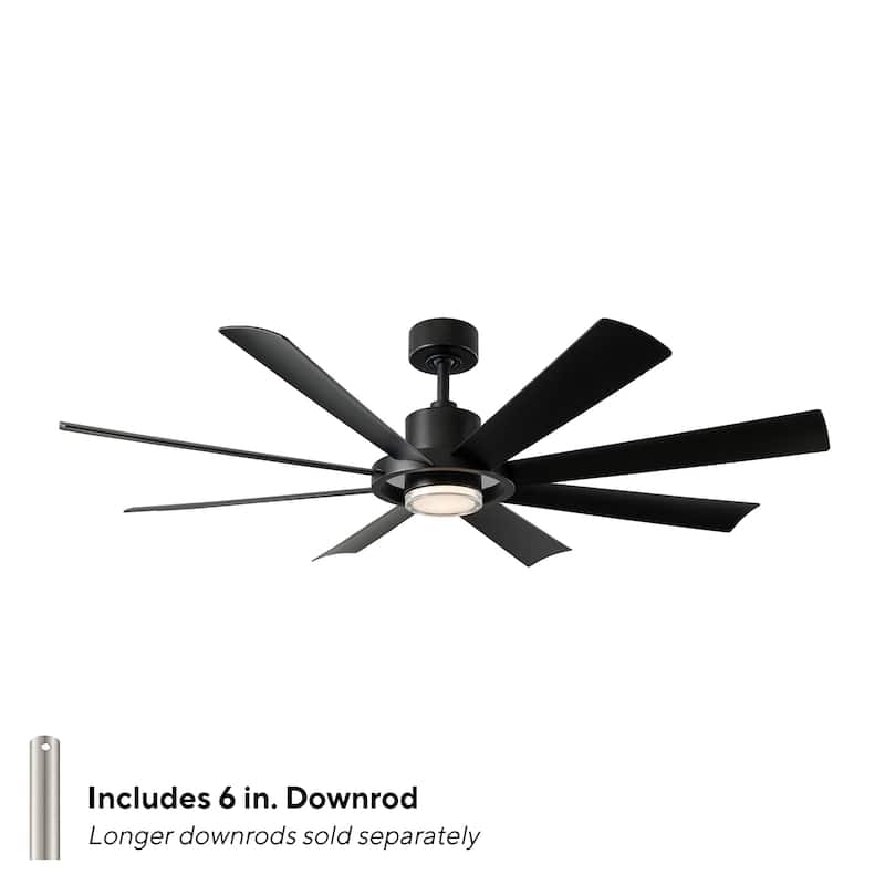 Aura Indoor or Outdoor 8-Blade 60in Smart Ceiling Fan - 60