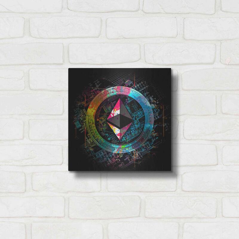 Luxe Metal Art 'Ethereum Crypto Power' by Epic Portfolio Metal Wall Art