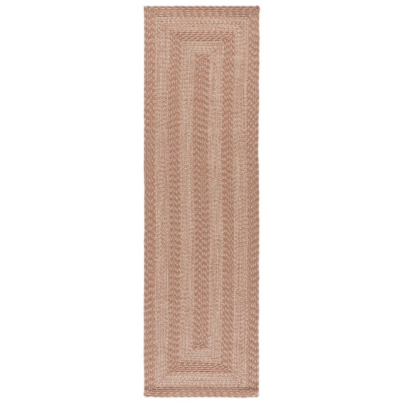 SAFAVIEH Handmade Braided Fatimah Washable Indoor/Outdoor Rug - Weather Resistant & Easy Cleaning - 2'3" x 8' Runner - Beige