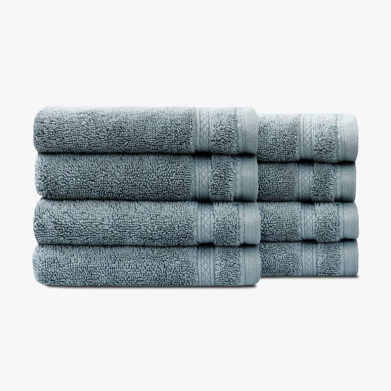 True Comfort Towels - Blue - 8 Washcloths
