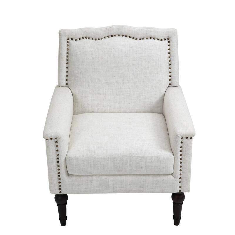 Upholstered Armchair with Nailhead Trims Accent Chair