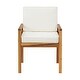preview thumbnail 6 of 12, Okemo Acacia Wood Outdoor 7-Piece Outdoor Dining Set with Table and 6 Dining Chairs with Cushions