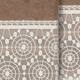 Authentic Hotel and Spa 100% Turkish Cotton Arian 2PC Cream Lace Embellished Hand Towel Set