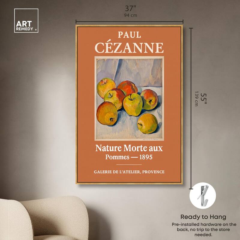 Apples of Cezanne Canvas by Art Remedy